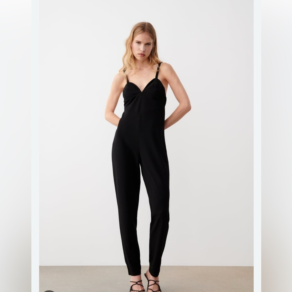 NWT Zara Elegant Black Jumpsuit